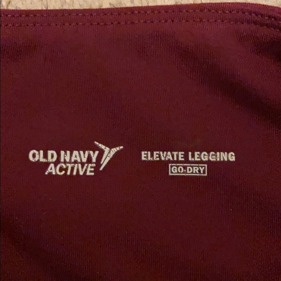 Old Navy active Elevate legging Go Dry maroon - Picture 5 of 6